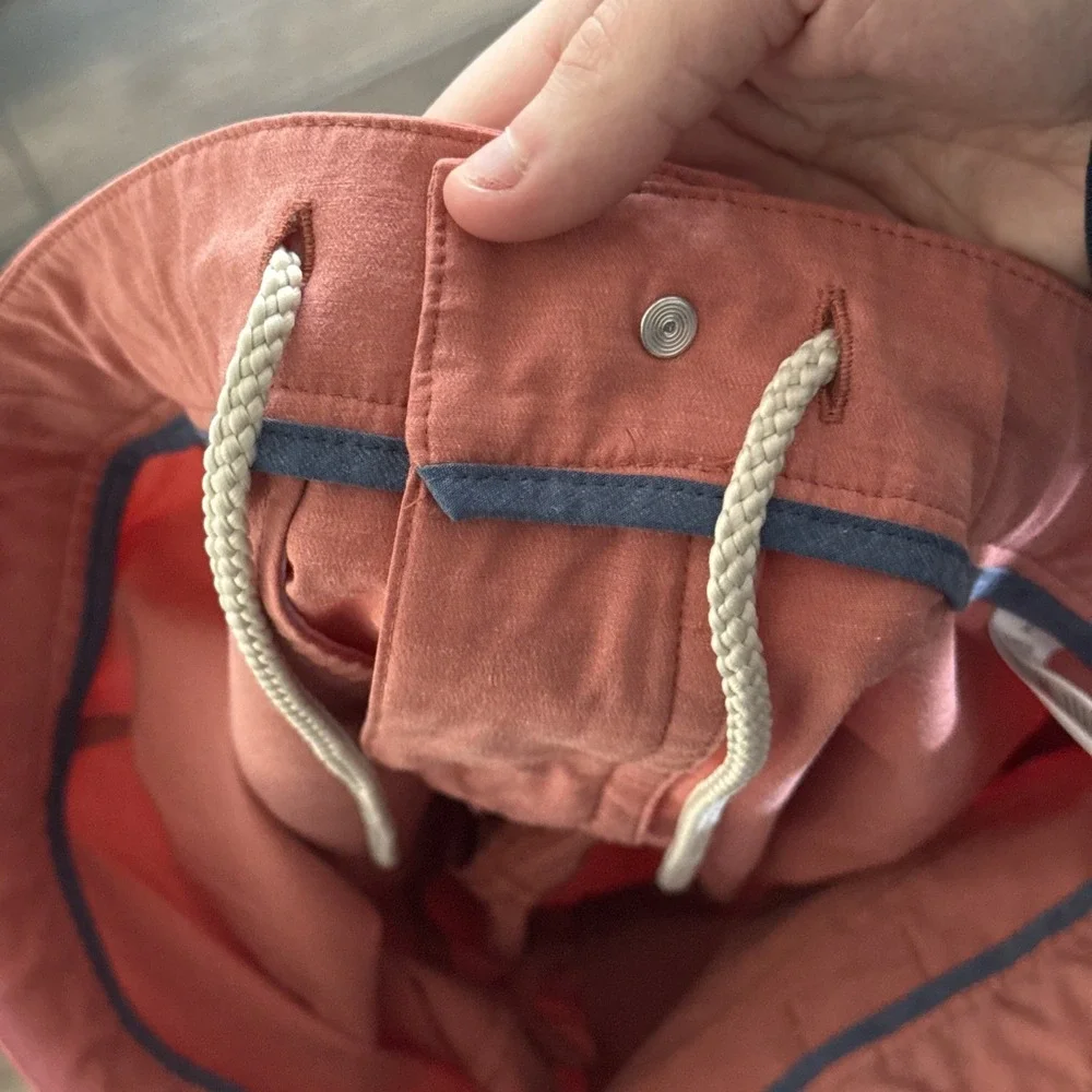 Faherty Shorts Men 32 Pink All Day Chino 9 Inseam Casual Golf Stretch Drawstring